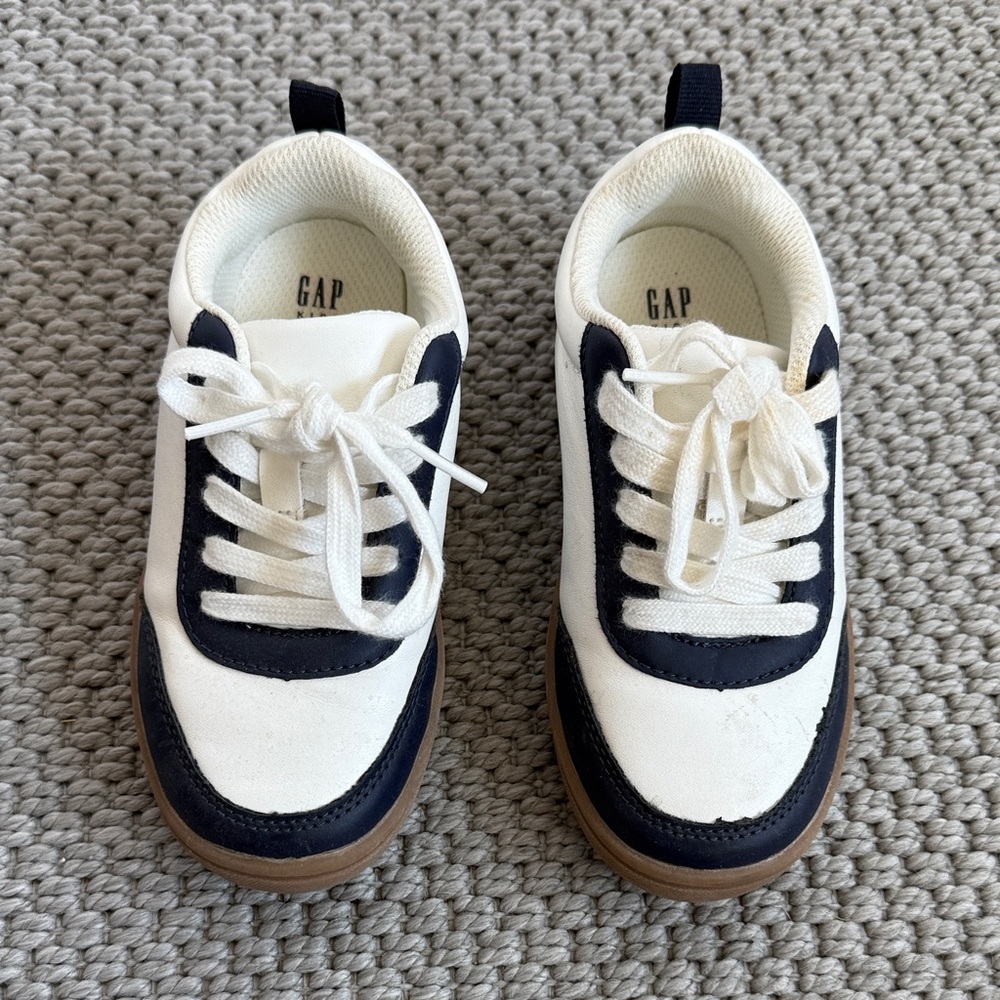 GAP Kids Navy and White Sneakers